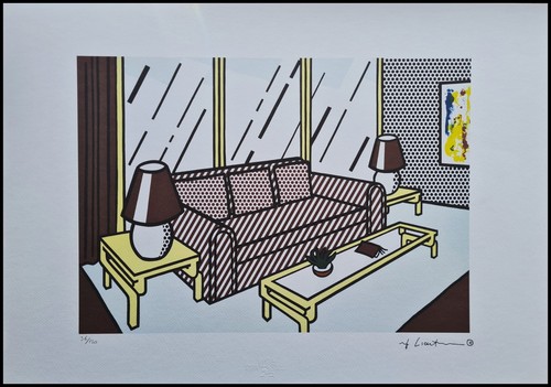 Roy lichtenstein red lamps - lichtenstein,