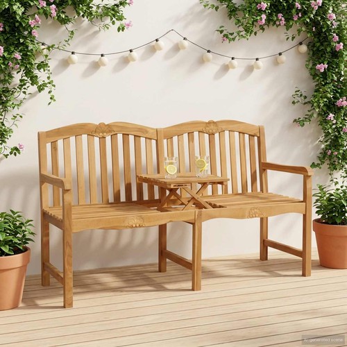 Banc bois sculpté - sculpté, rose