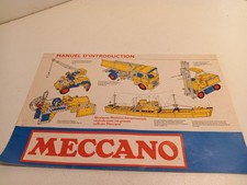 Catalogue collection Manuel instruction Meccano N°3 17 X 27 cm 10 pages.