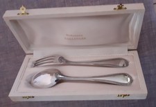 Fourchette et cuillère Boulenger métal argenté Blanc 60