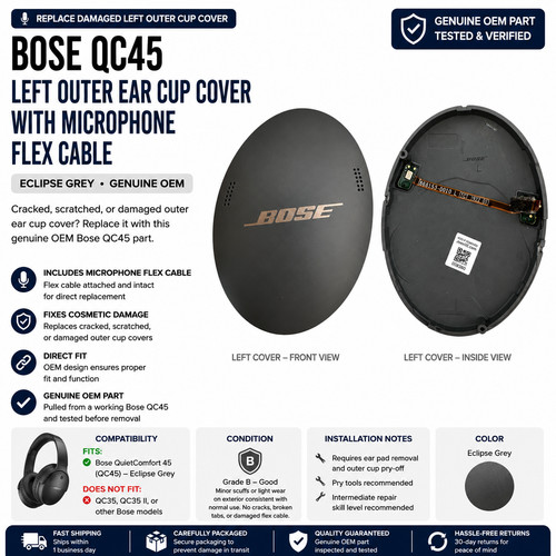 Bose qc45 cache - qc45, oreillette