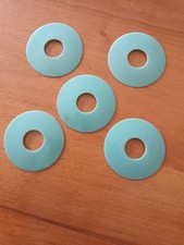 Lot  anciennes coupelles en verre ,opaline verte  pour lustre applique