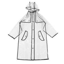  Imperméable à capuche transparent pour étudiant : veste de pluie imperméable