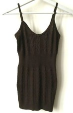 TOP BCBG MAXAZRIA SOIE COTON SILK marron XS 34 état NEUF jamais porté Knit top