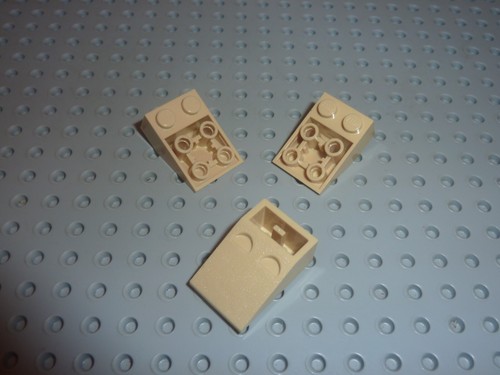 Lego tan slope brick ref - x,