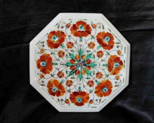 Marble octagon dining - 12",