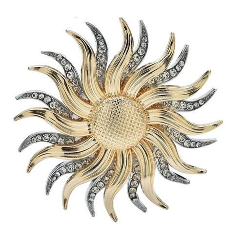 Broche bijou grand soleil