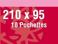 Pochettes double soudures 210 x 95 mm - Yvert et Tellier