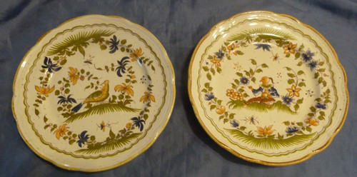 Vieux moustiers 2 assiettes - vieux,
