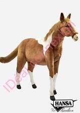 Peluche géante Cheval Bicolore 1m50