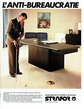 Publicité Advertising 038  1979   amenagement mobilier bureau Strafor