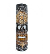 Masque Tiki Polynésien 50cm en bois. Décoration ex