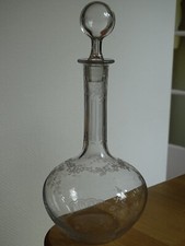 Baccarat ancienne carafe vin - a,
