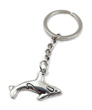 Porte-Clés Sprinder Poisson Dauphin Argent Métal Charm