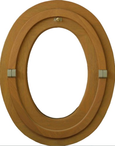 Oeil boeuf bois - ovale, h90