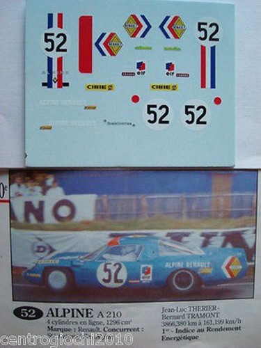 Decals kit alpine renault - decals,