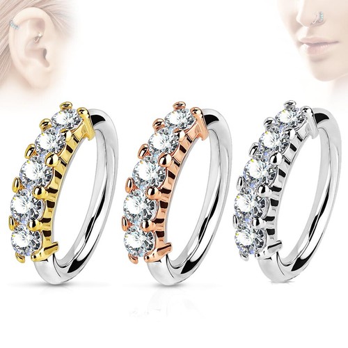 Piercing nez zircon cristal - de,