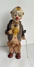 Ancien automate clown made in Japan années 50 en tôle lithographiée jouet ancien