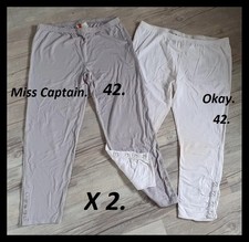 Lot de 2 leggings blanc +