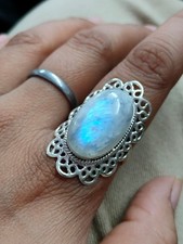 Bague pierre de lune naturelle