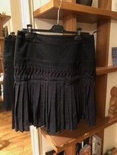 Jupe noire à plis COMPTOIR