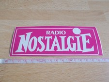 Autocollant RADIO NOSTALGIE
