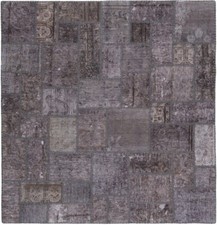 Tapis Persan Oriental Patchwork 157X152 Cm, Tapis Vintage