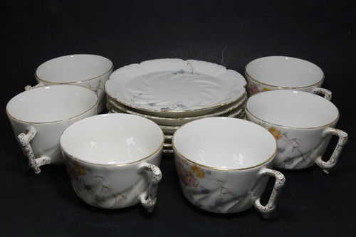 Tasses thé limoges art - tasses,