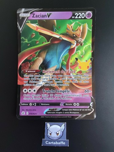 Carte pokémon zacian - zacian, v