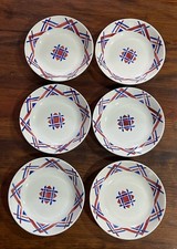 6 ASSIETTES CREUSES FAIENCE