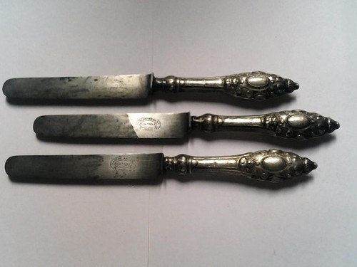 Couteaux anciens manche en - 3,