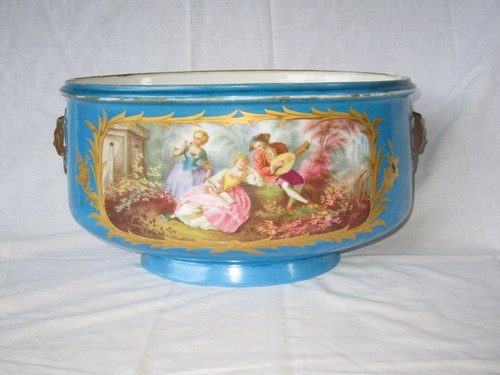 Ancienne jardiniere faience - ancienne, de