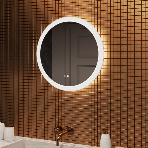 Miroir rond salle bain - miroir,
