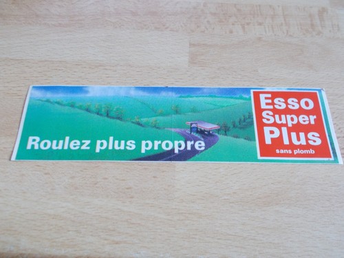 Autocollant esso super plus - super,