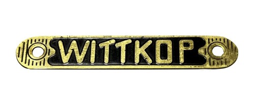 Plaque signalétique wittkop - signalétique,,