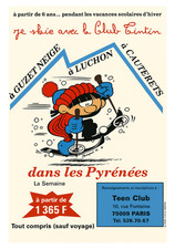 AFFICHE   POSTER  CLUB TINTIN