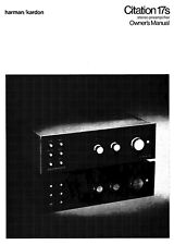 Manuel D'Utilisation Pour HARMAN KARDON CITATION 17 S