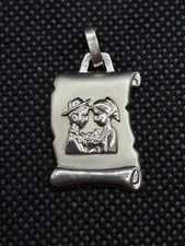 Ancien Pendentif Argent Massif