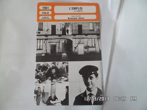 Carte fiche cinema - carte,
