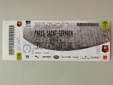 TICKET MATCH RENNES - PARIS PSG 16 DECEMBRE 2017 - CHAMPIONNAT DE FRANCE