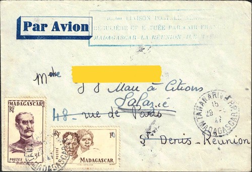 Madagascar 1947 100e liaison