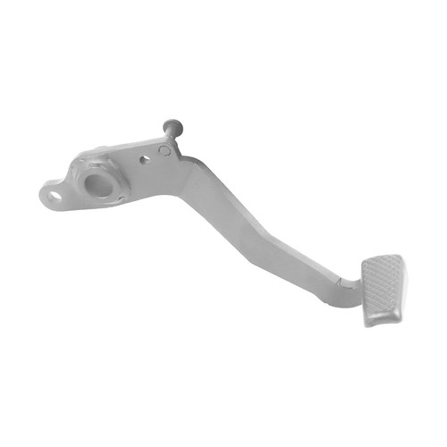 Silver rear brake foot pedal - rear,