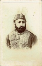 CDV  Ca 1860  Portrait d'ABDUL AZIZ Sultan de Turquie et de l'Empire Ottoman