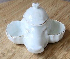 Ancien moutardier sel poivre