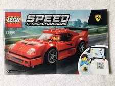 - NOTICE de construction -. Lego Speed Champions 75890. Ferrari F40. Année 2019.