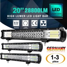 1-3 Pièce 20 Pouces 52cm 288W Barre lumineuse de travail LED Offroad Camions SUV