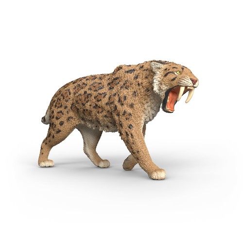 Schleich dinosaurs smilodon - -,