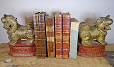 CHIEN LION DE FO PAIRE BOIS