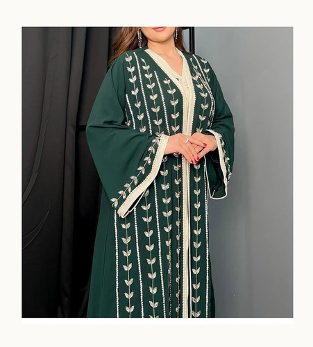 Caftan vert élégant