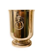 Seau à champagne têtes de Lions époque début XXe en métal argenté poinçonné